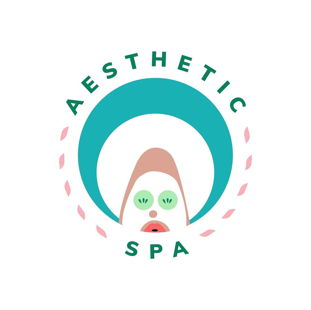 Aesthetic spa and facial care icon