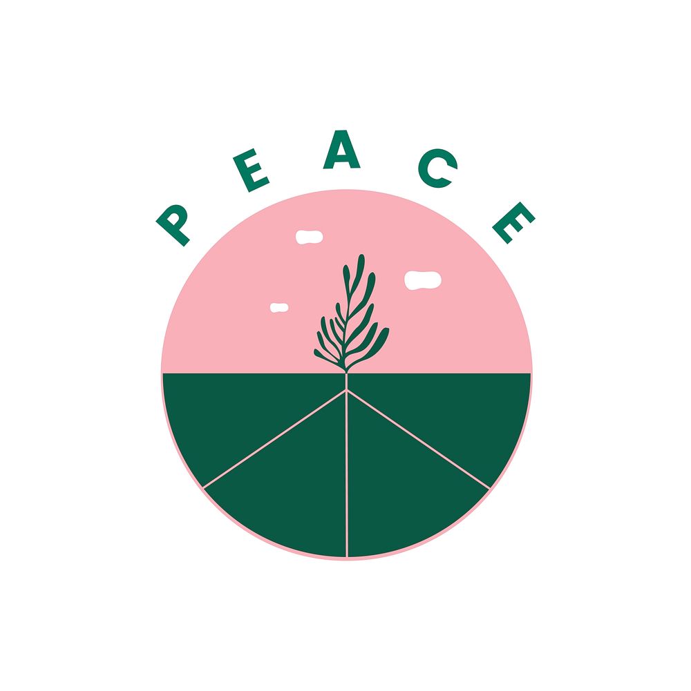 Peace on earth symbol illustration