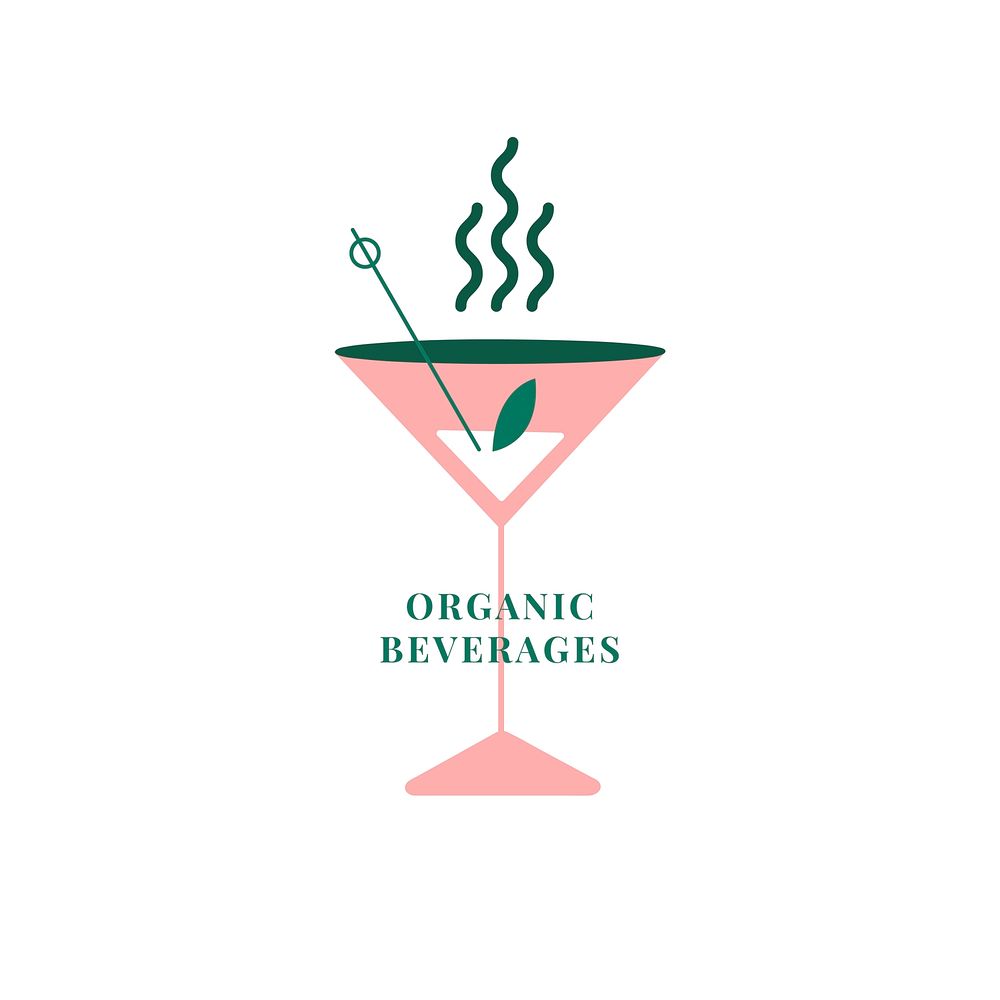 Organic and fresh beverages icon