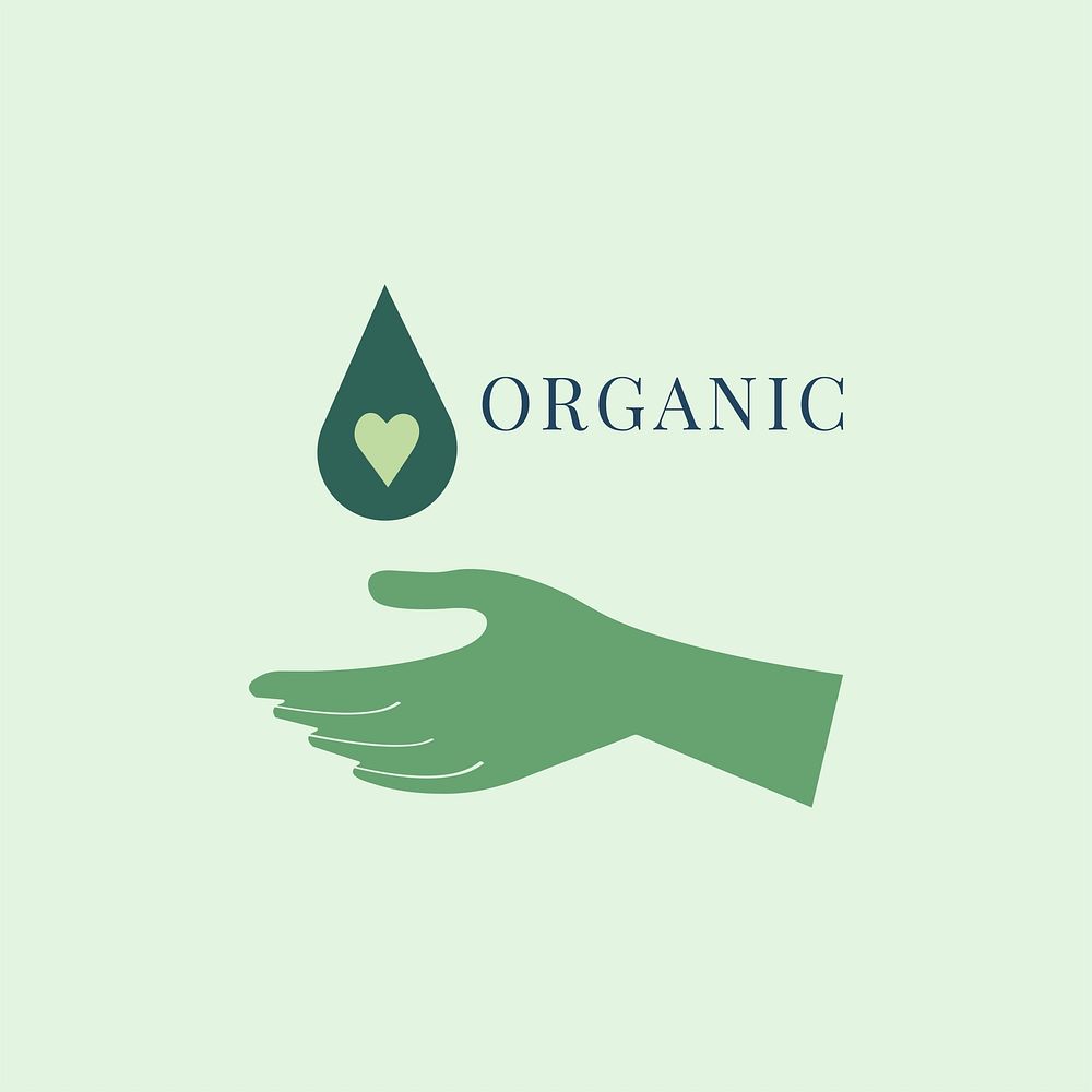 Organic and natural beauty logo design