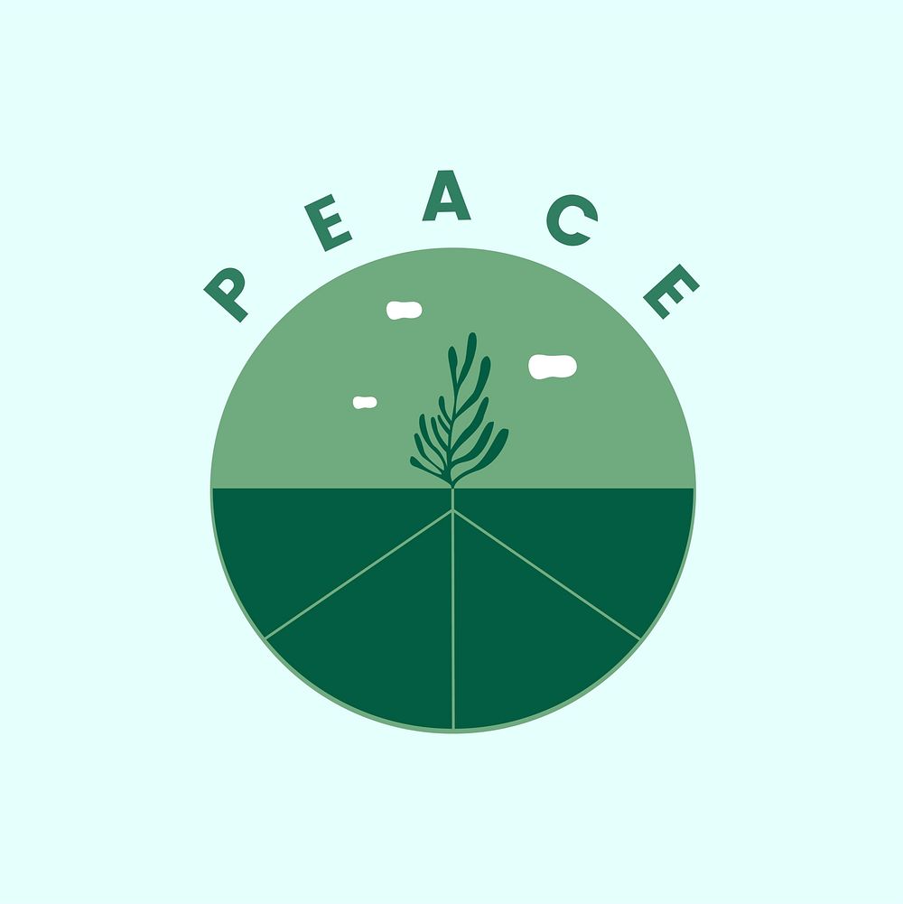 Peace on earth symbol illustration