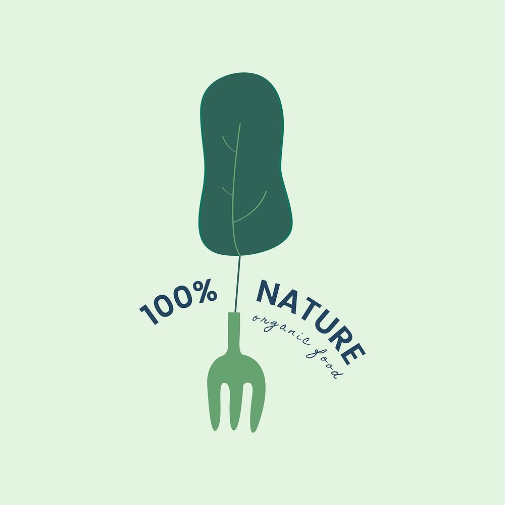 Logo of natural organic food
