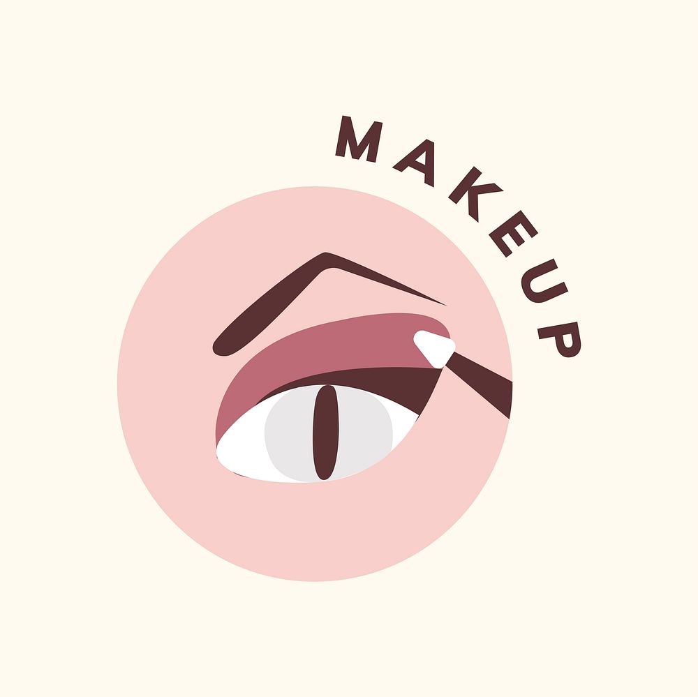 Cosmetics and makeup icon vector