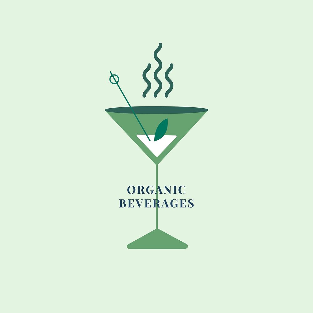 Organic and fresh beverages icon