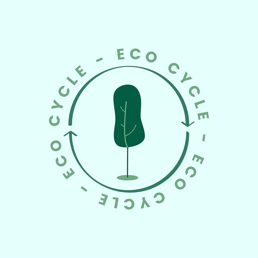 The eco cycle of nature icon