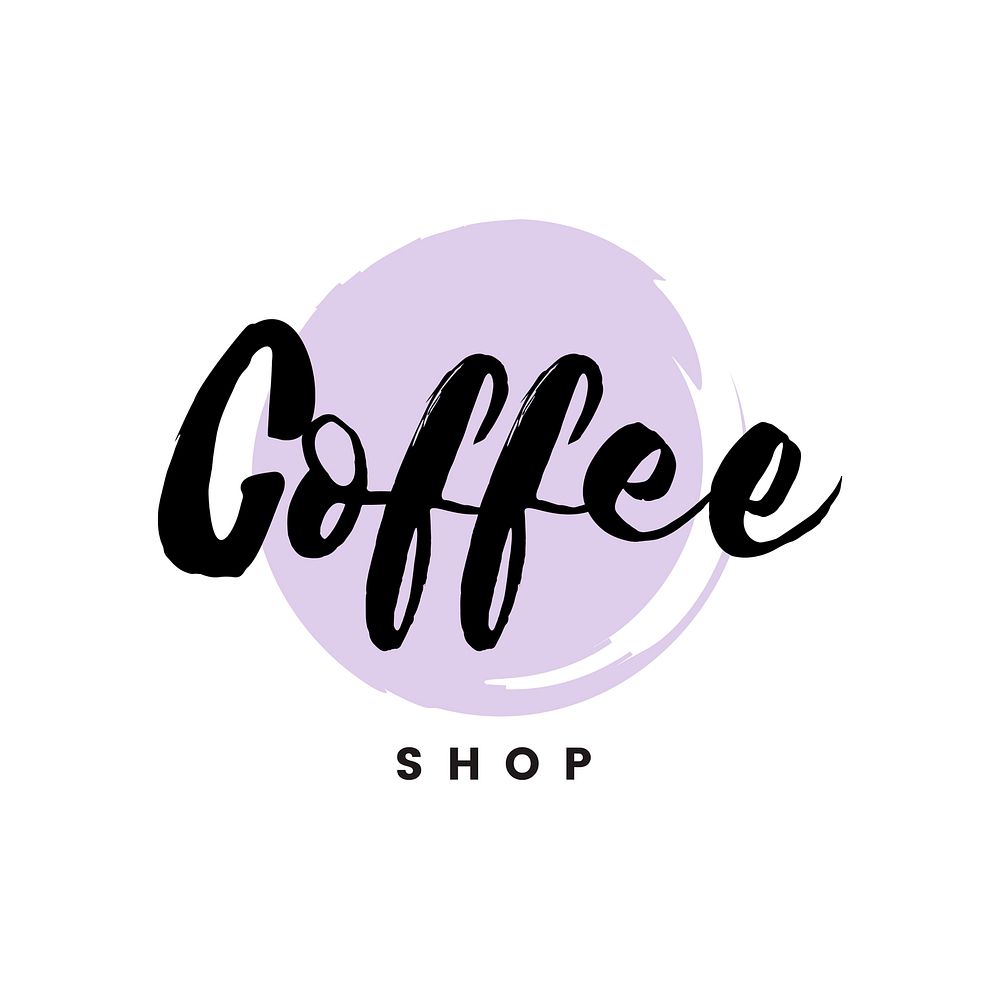 Coffee shop logo branding vector
