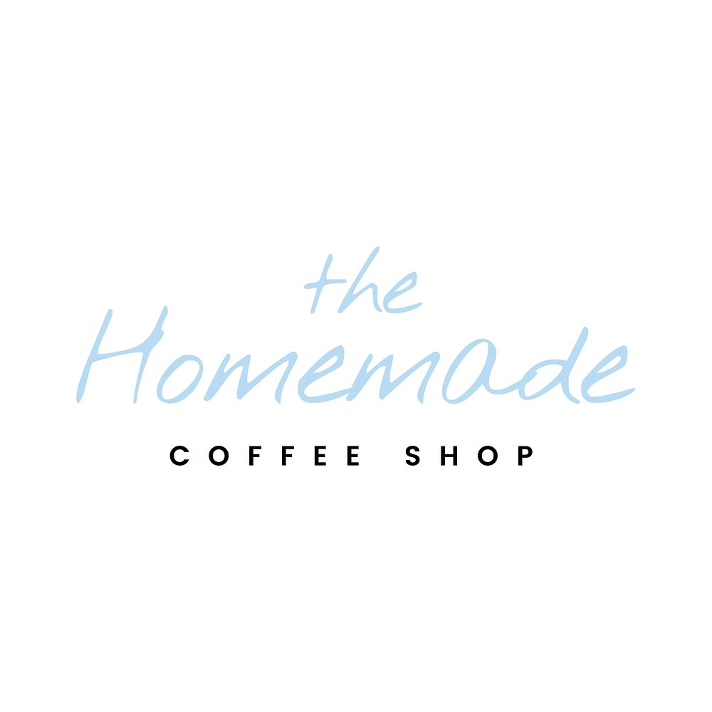 The homemade coffee shop logo vector