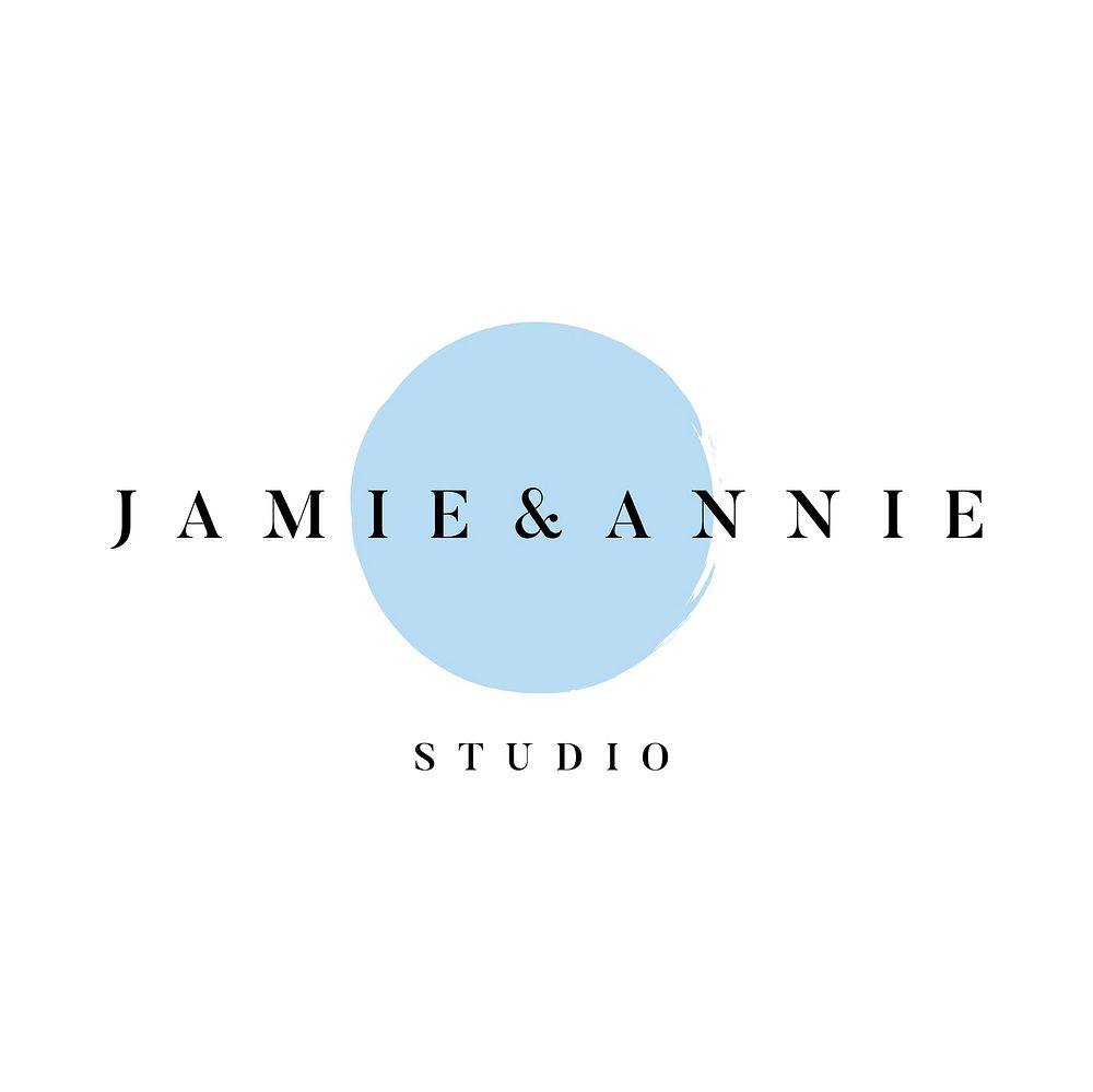 Jamie and Annie studio logo vector