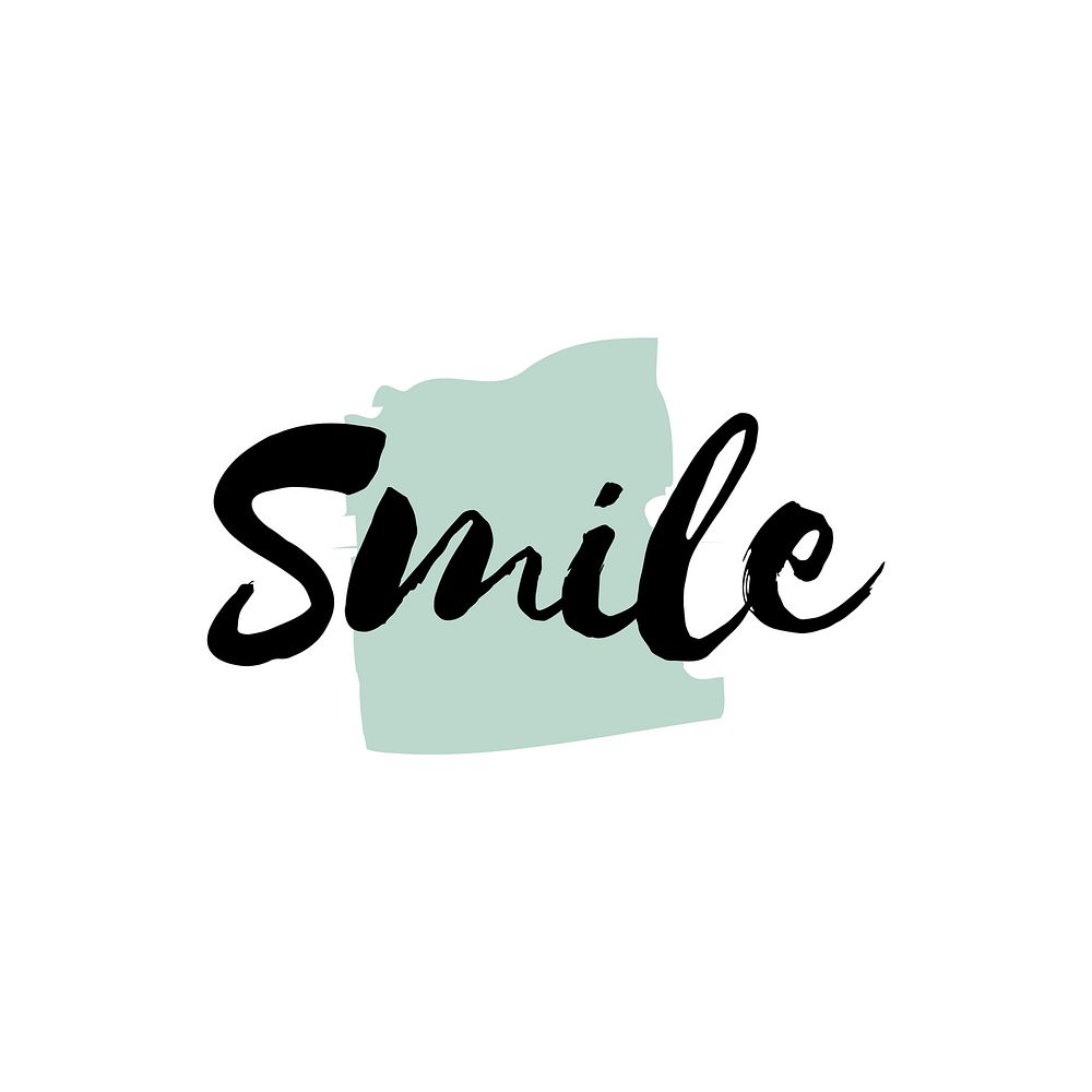 Smile typography or logo vector