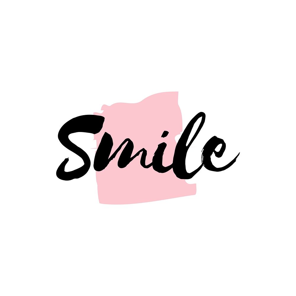 Smile typography or logo vector