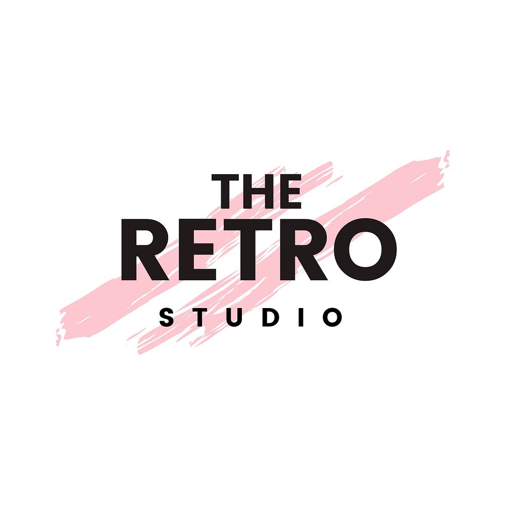 The retro studio logo vector