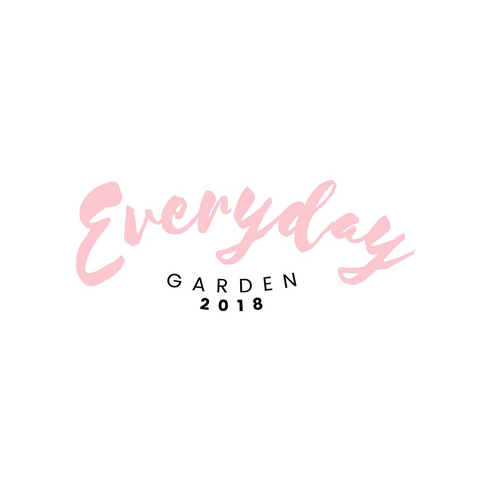 Everyday garden restaurant logo vector