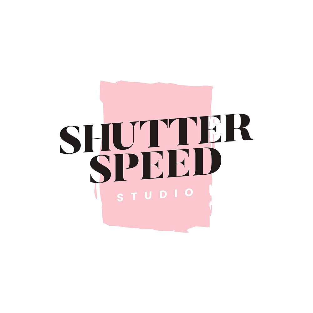 Shutter speed studio logo vector