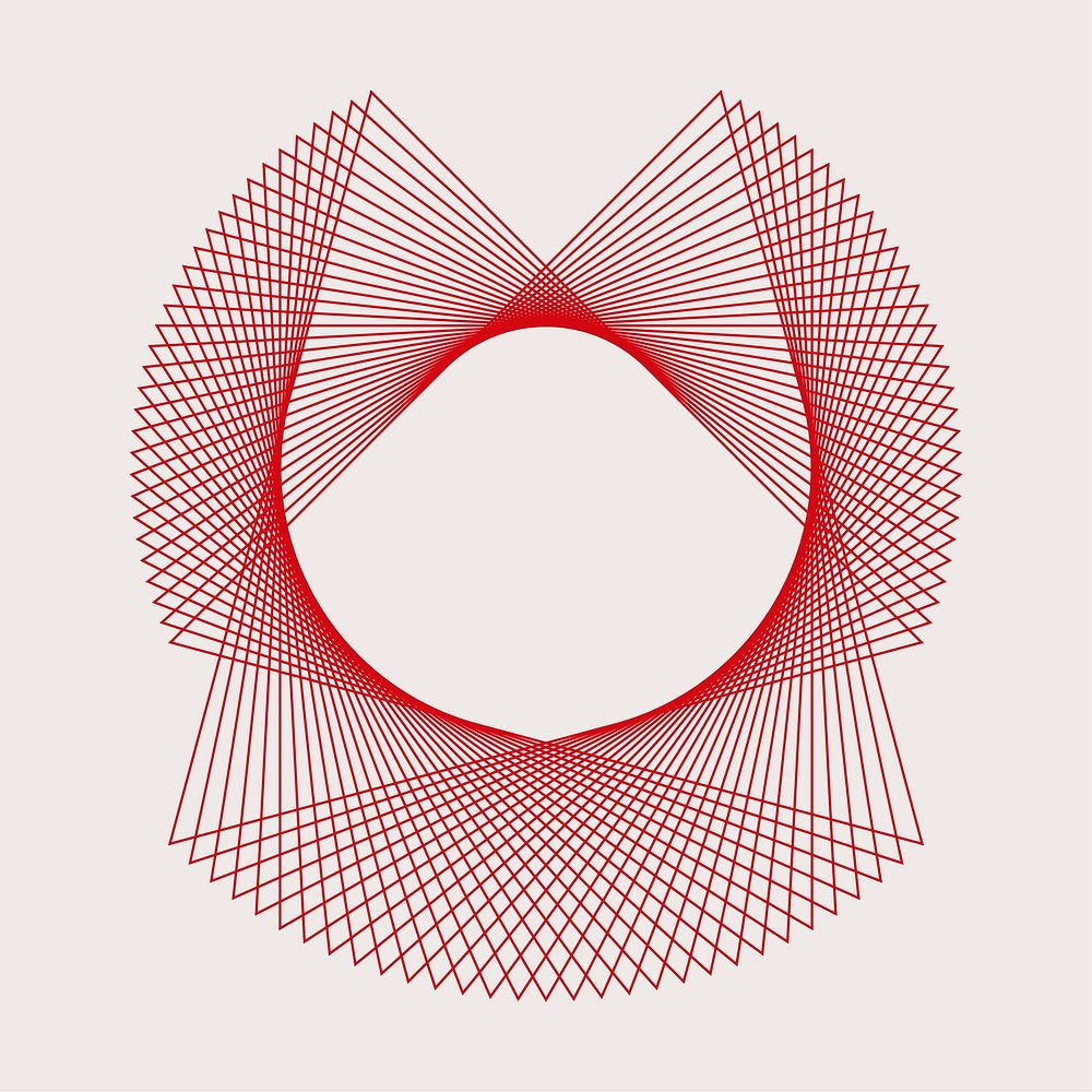 Abstract circular geometric element vector