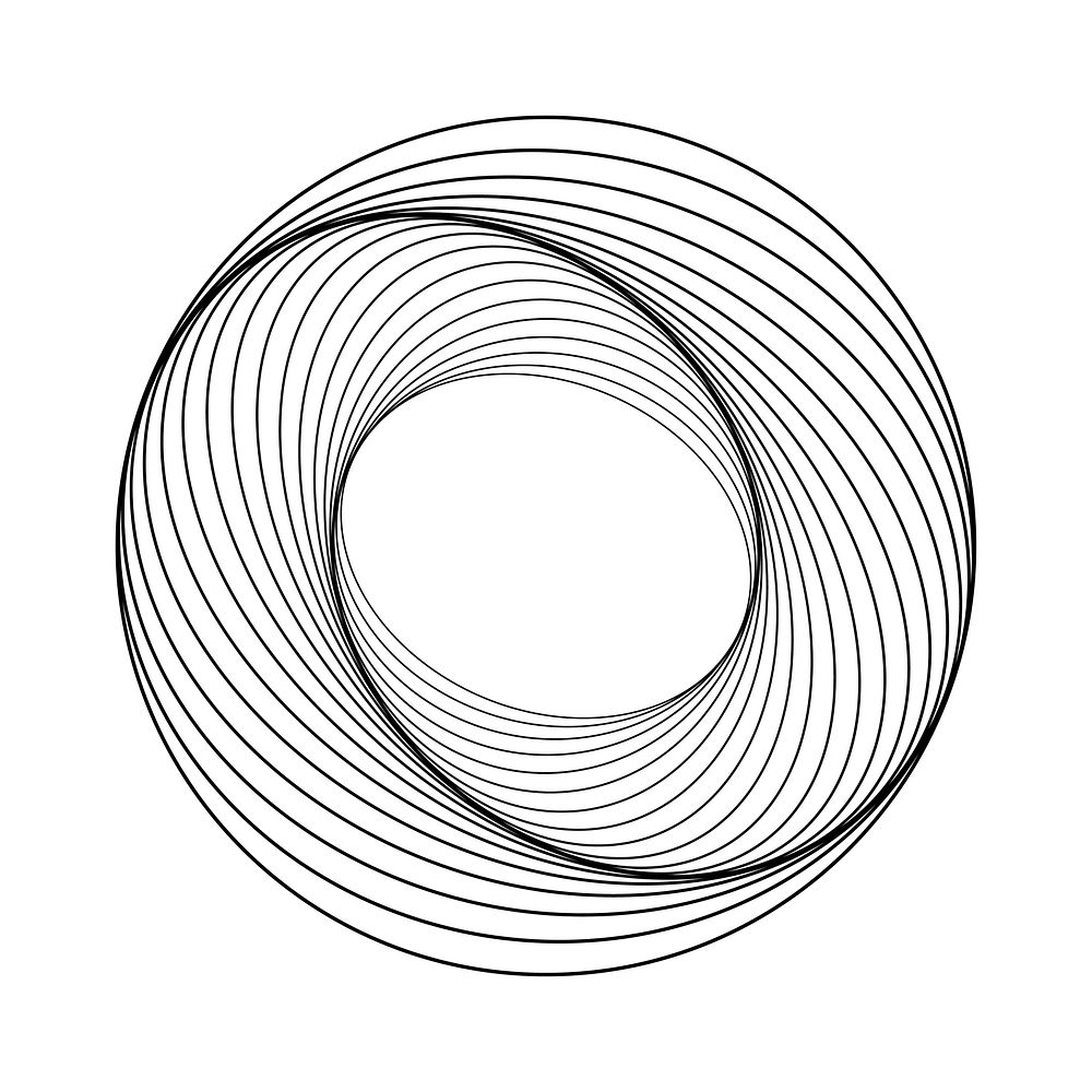 Abstract circular geometric element vector | Free Vector - rawpixel