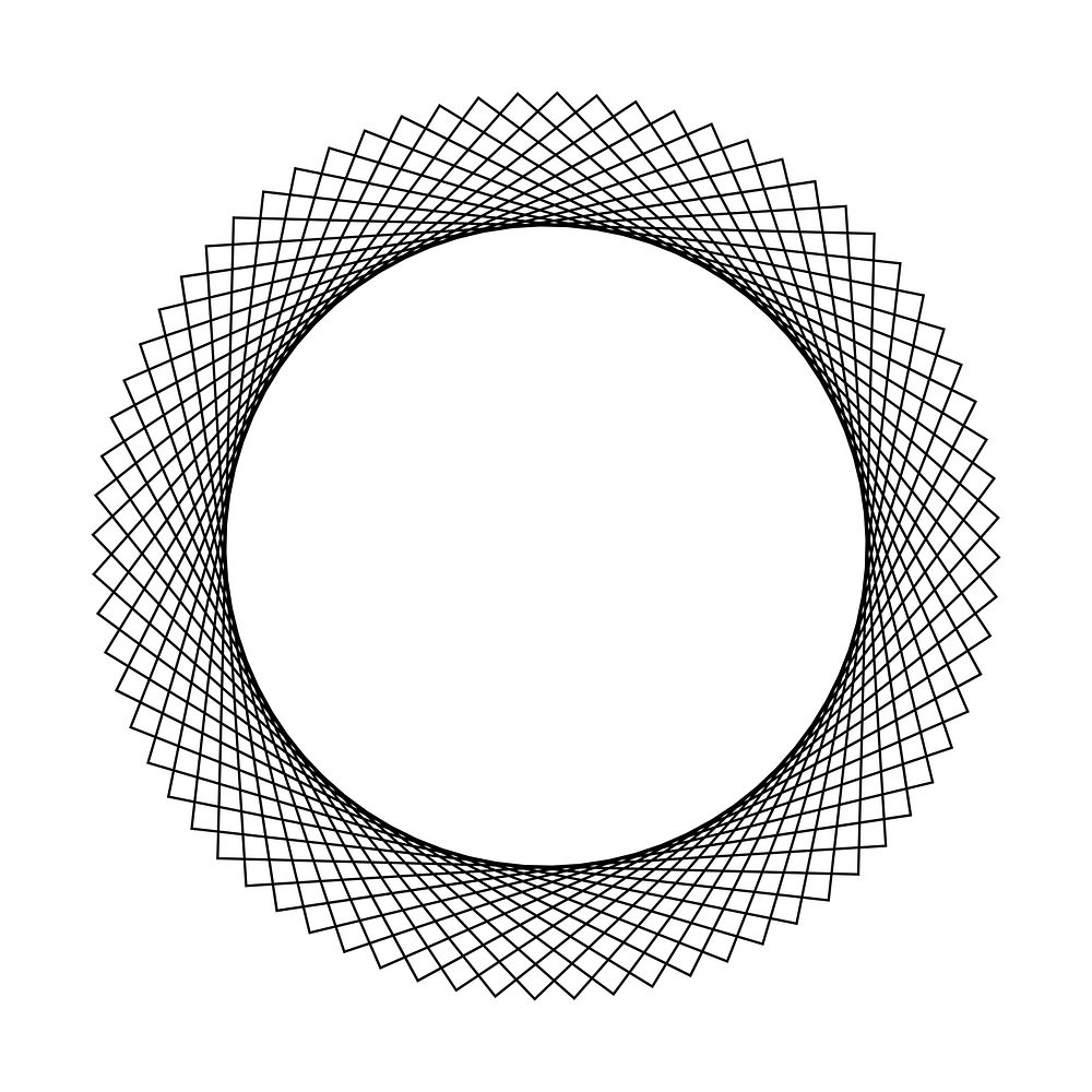 Abstract circular geometric element vector