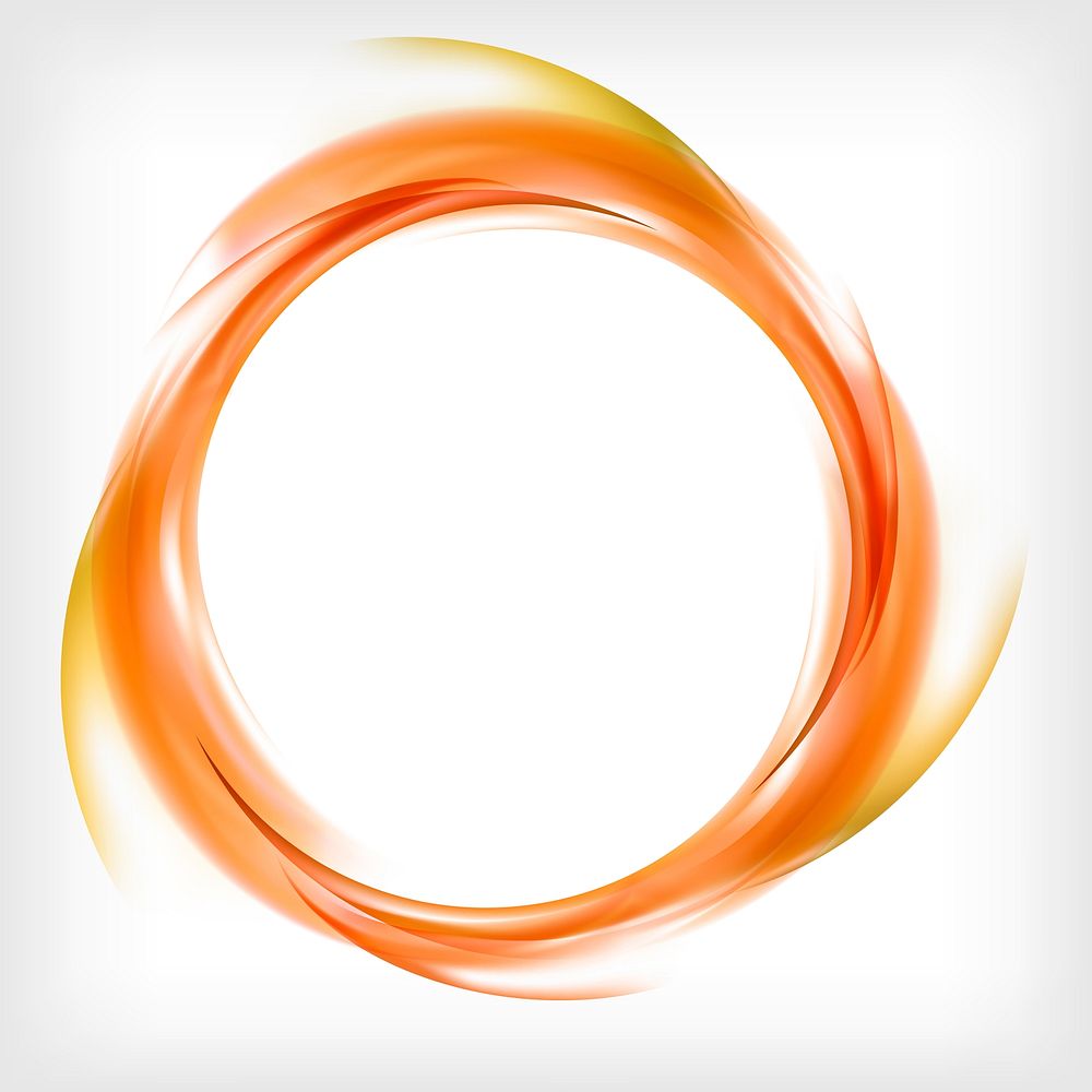 Abstract logo design in orange