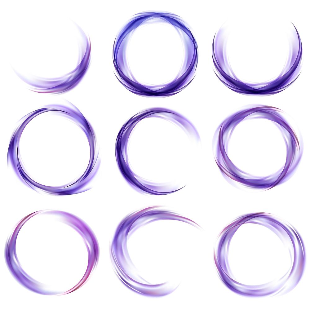 Abstract banner set in purple