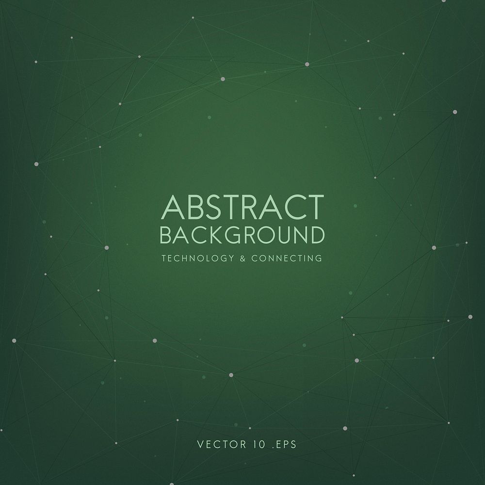 Abstract background for technology in green