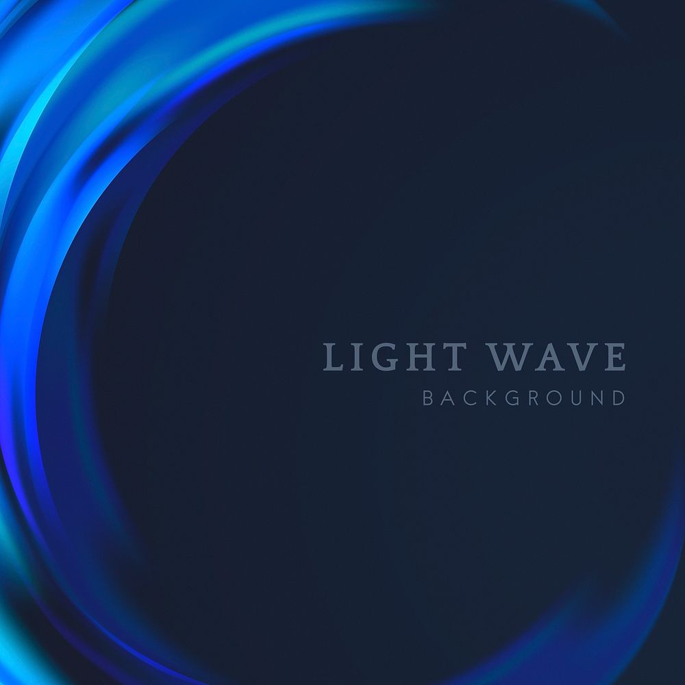 Blue light wave border background