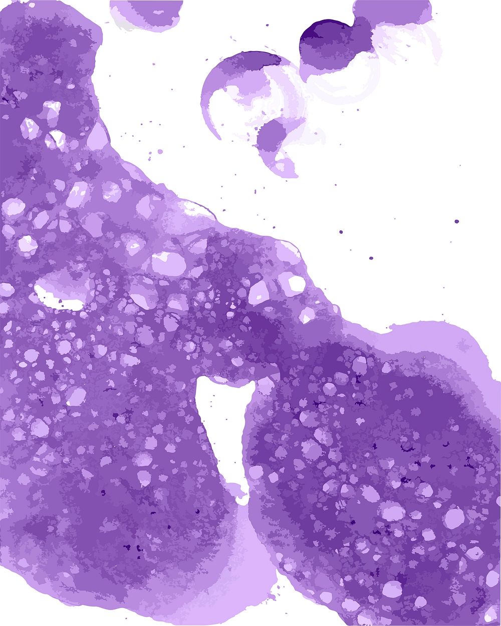 Purple abstract watercolor background vector