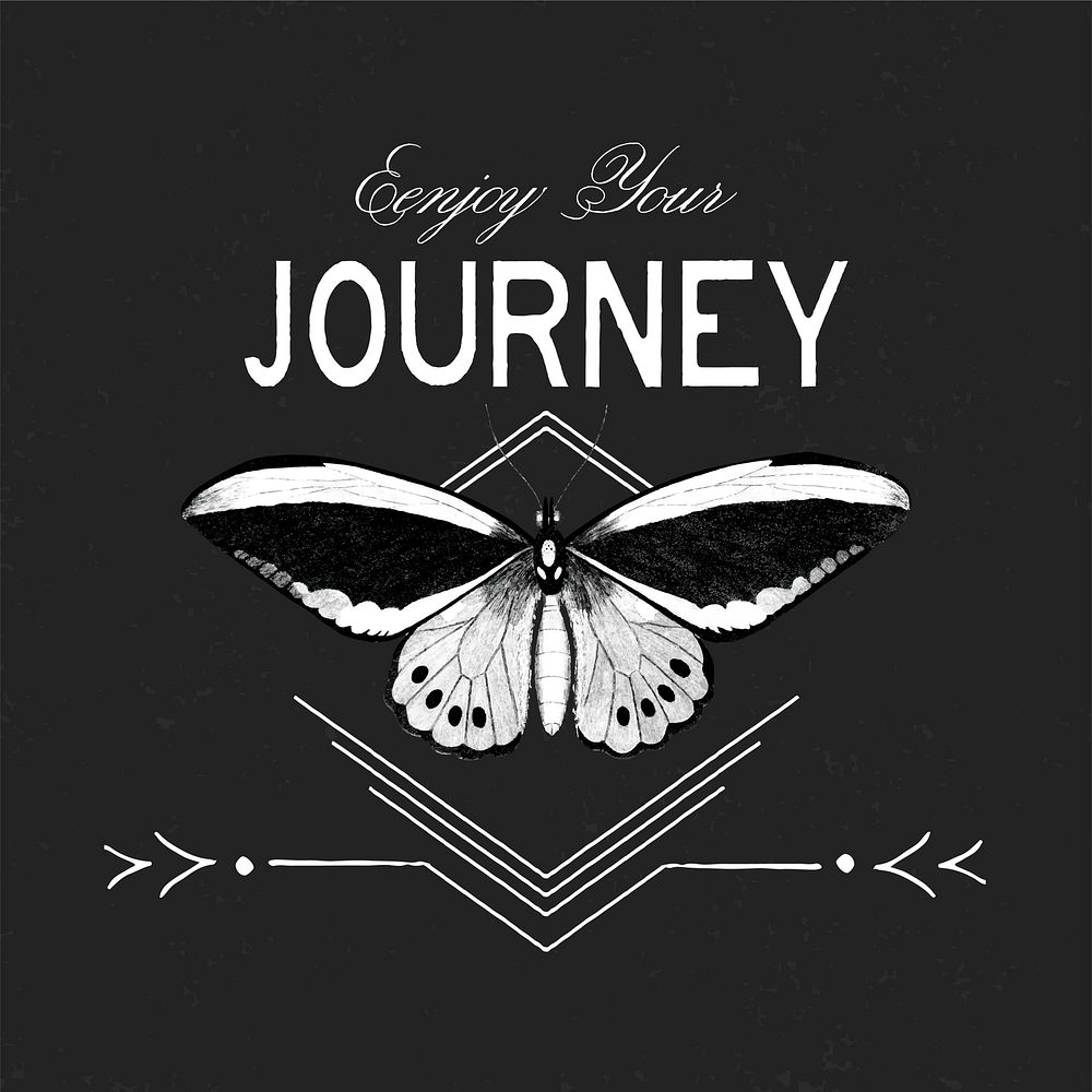 Enjoy your journey logo design vector