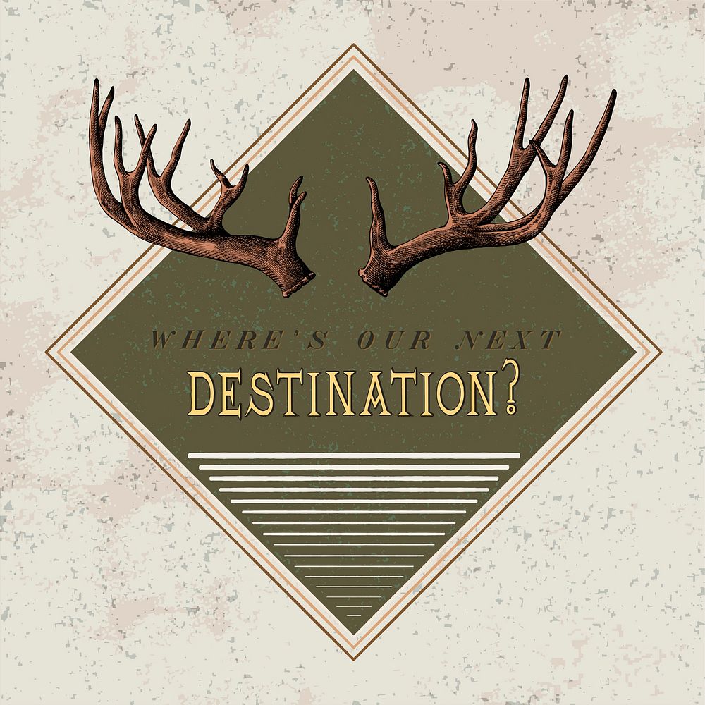 Destination travel logo design vector