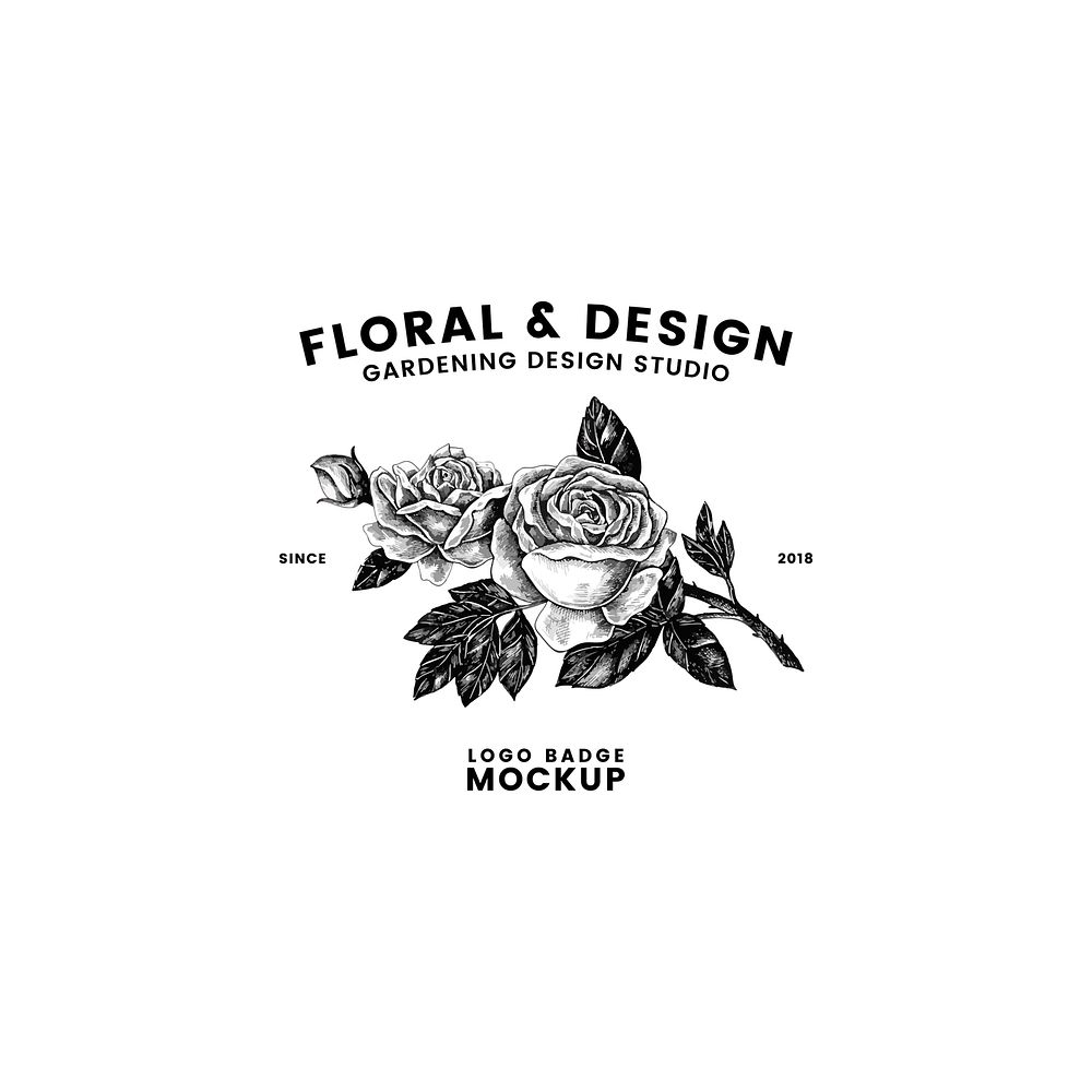 Gardening and floral logo design vector