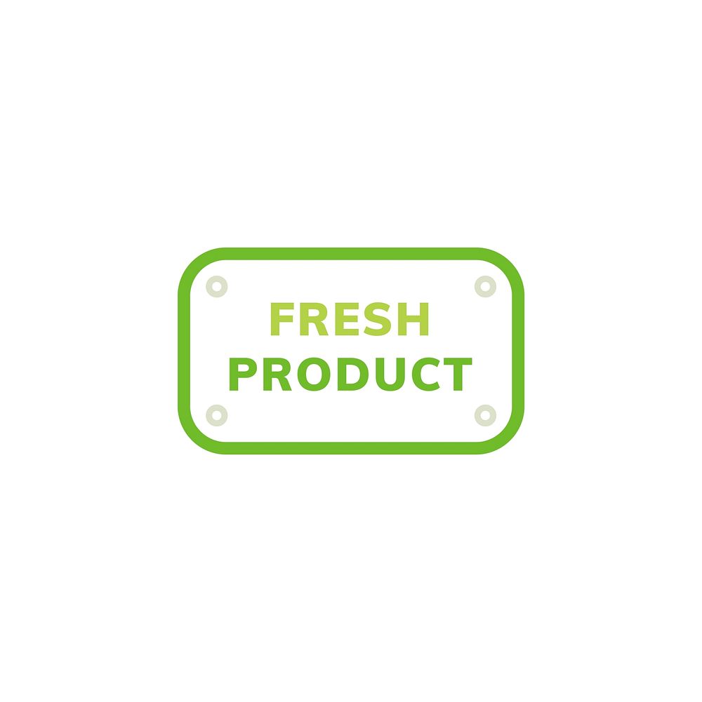 Fresh product emblem badge  illustration