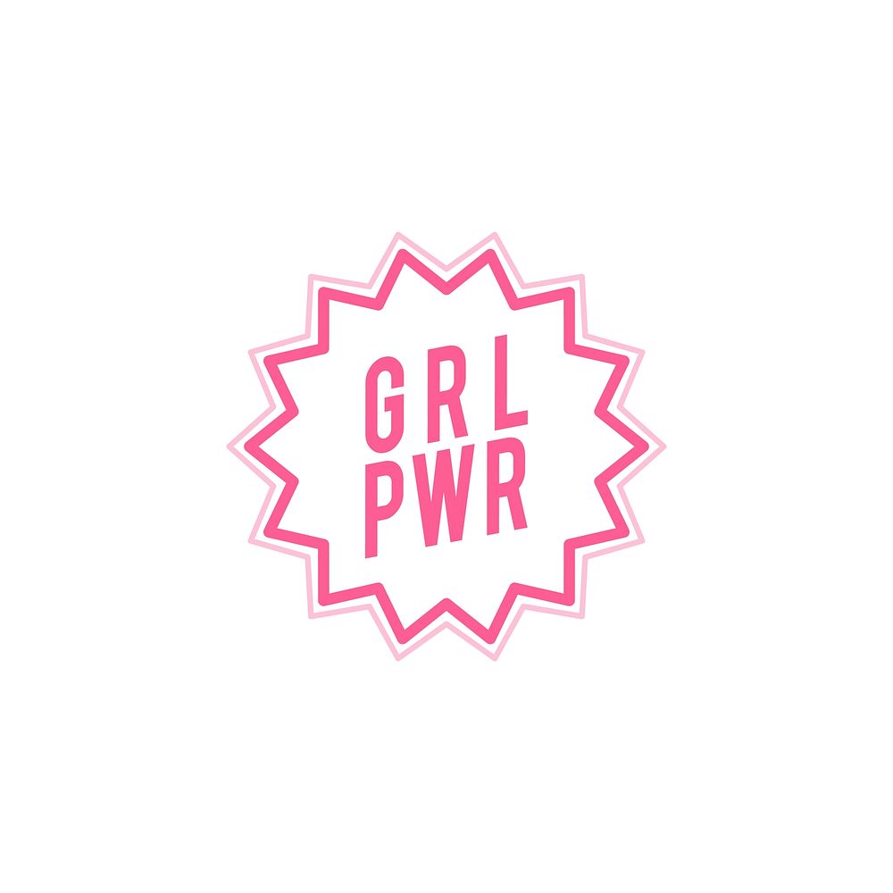GRL PWR emblem badge illustration