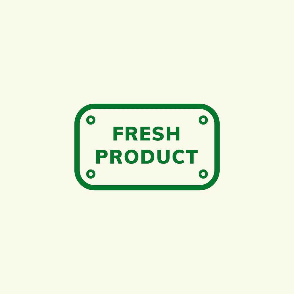 Fresh product emblem badge illustration