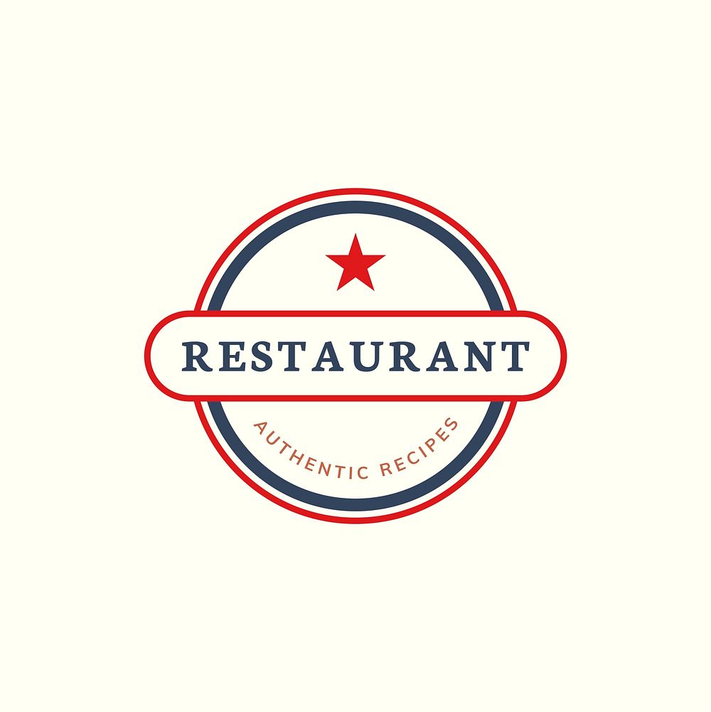 One star restaurant icon illustration