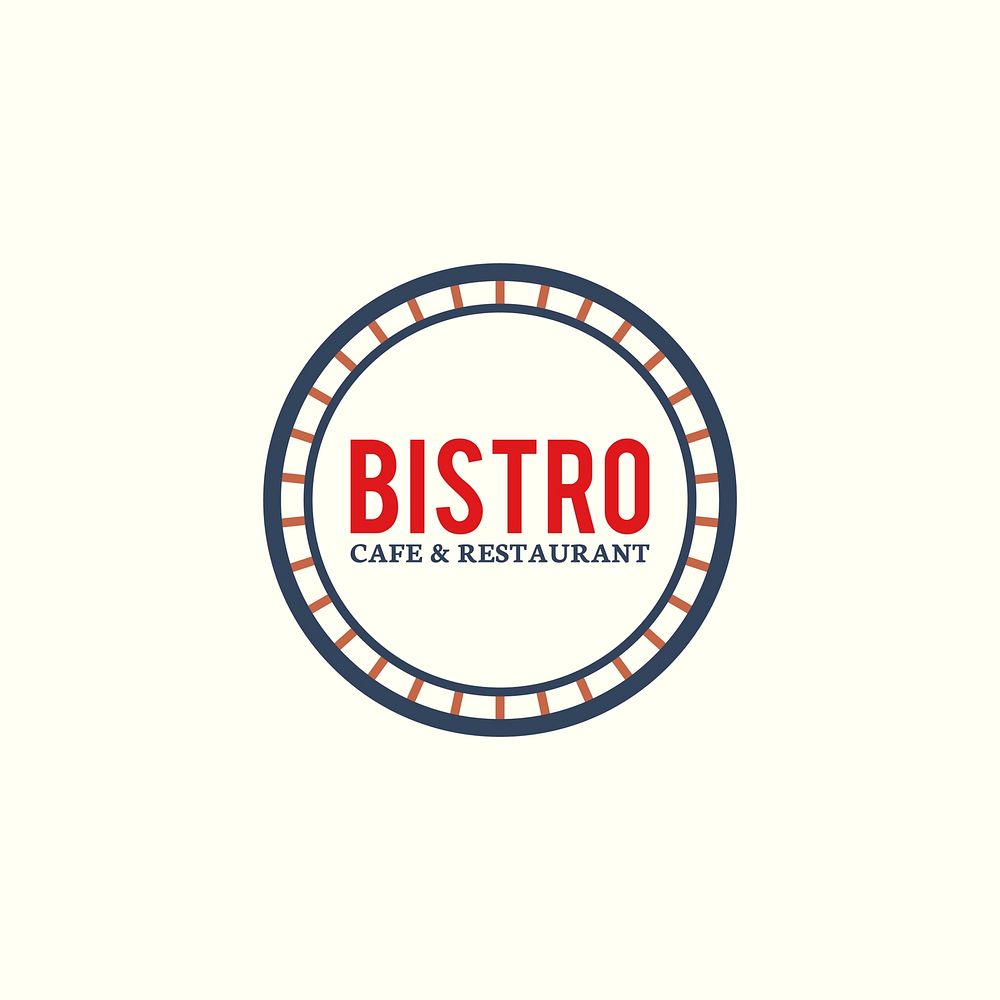 Bistro cafe and restaurant logo vector