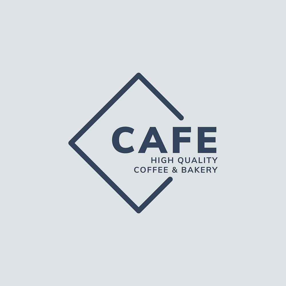 Cafe high quality coffee logo