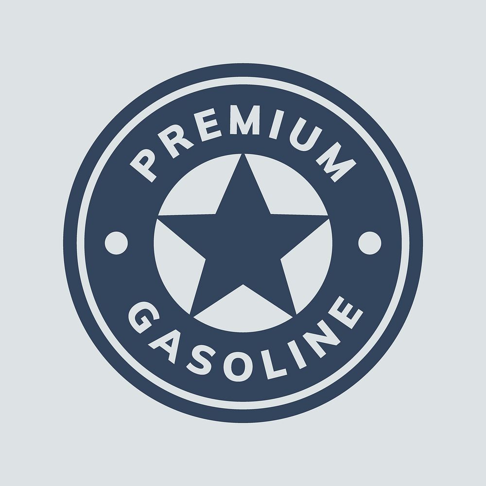 Gas station logo business template for retro branding design vector