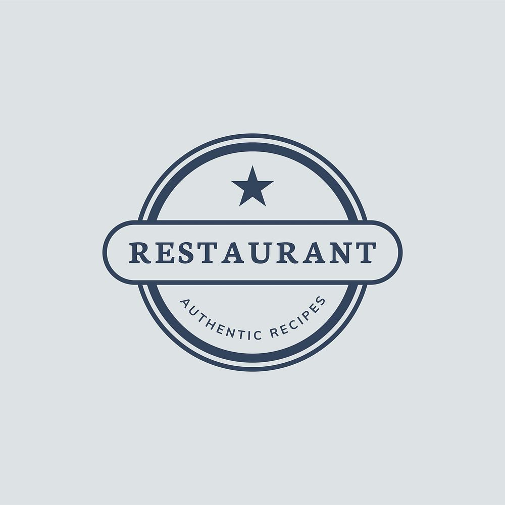 One star restaurant icon illustration