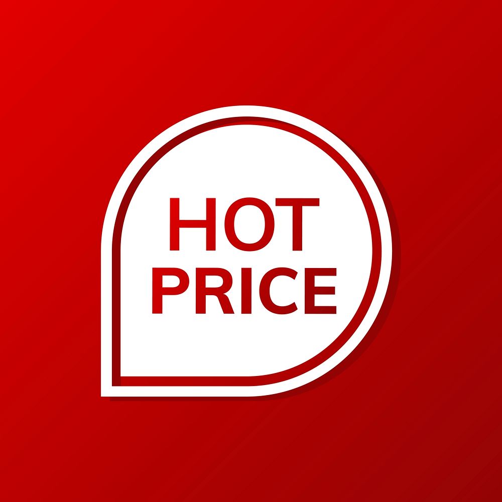 Hot price badge vector