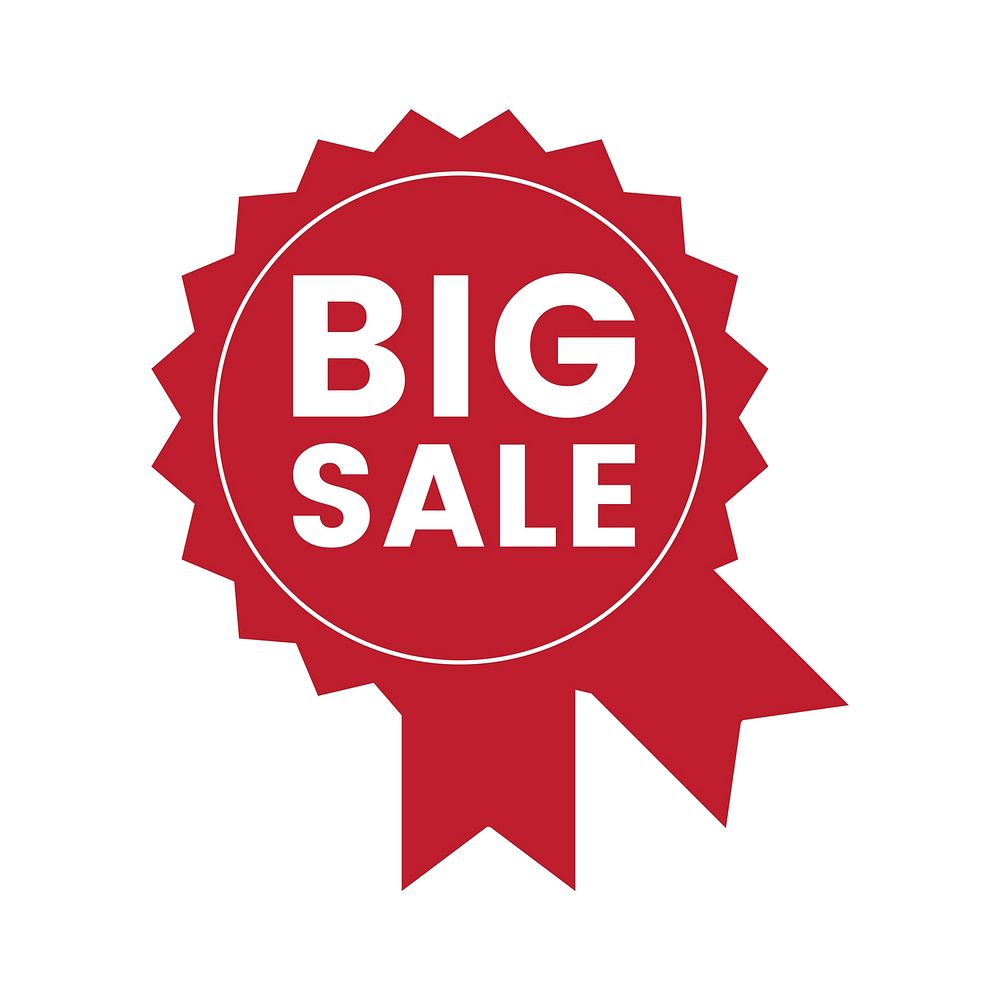 Big sale promotional badge vector