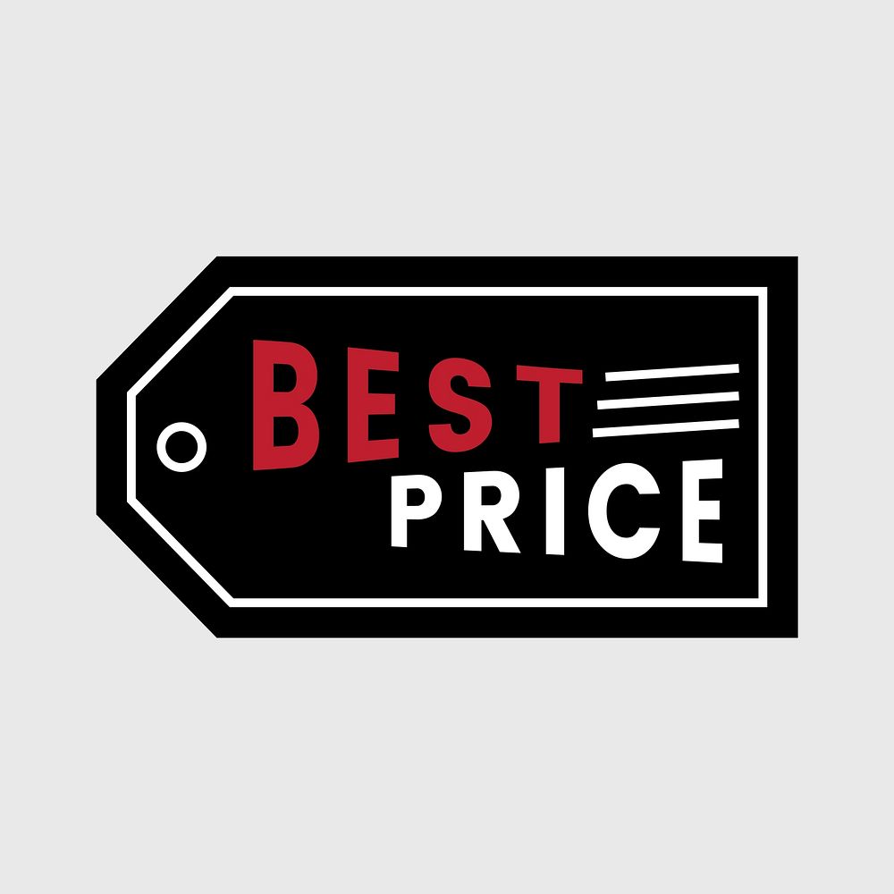 Best price promotional badge vector