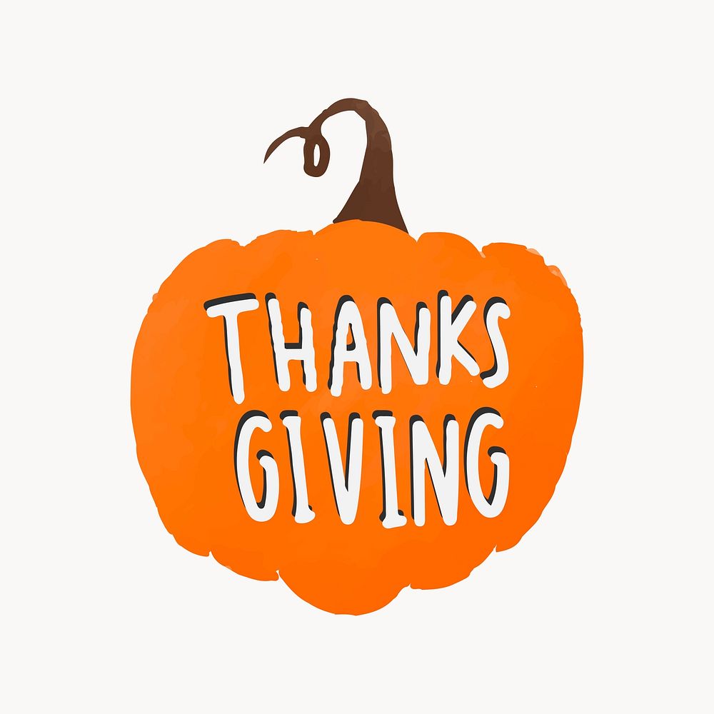 Thanksgiving pumpkin holiday illustration vector
