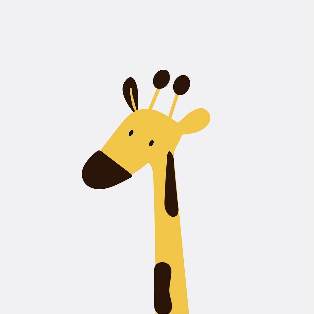 Giraffe in a cartoon style vector