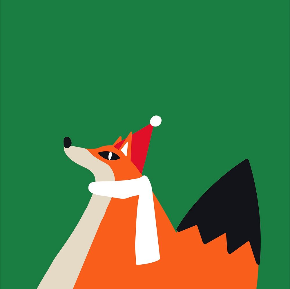 Cute fox in s cartoon style vector