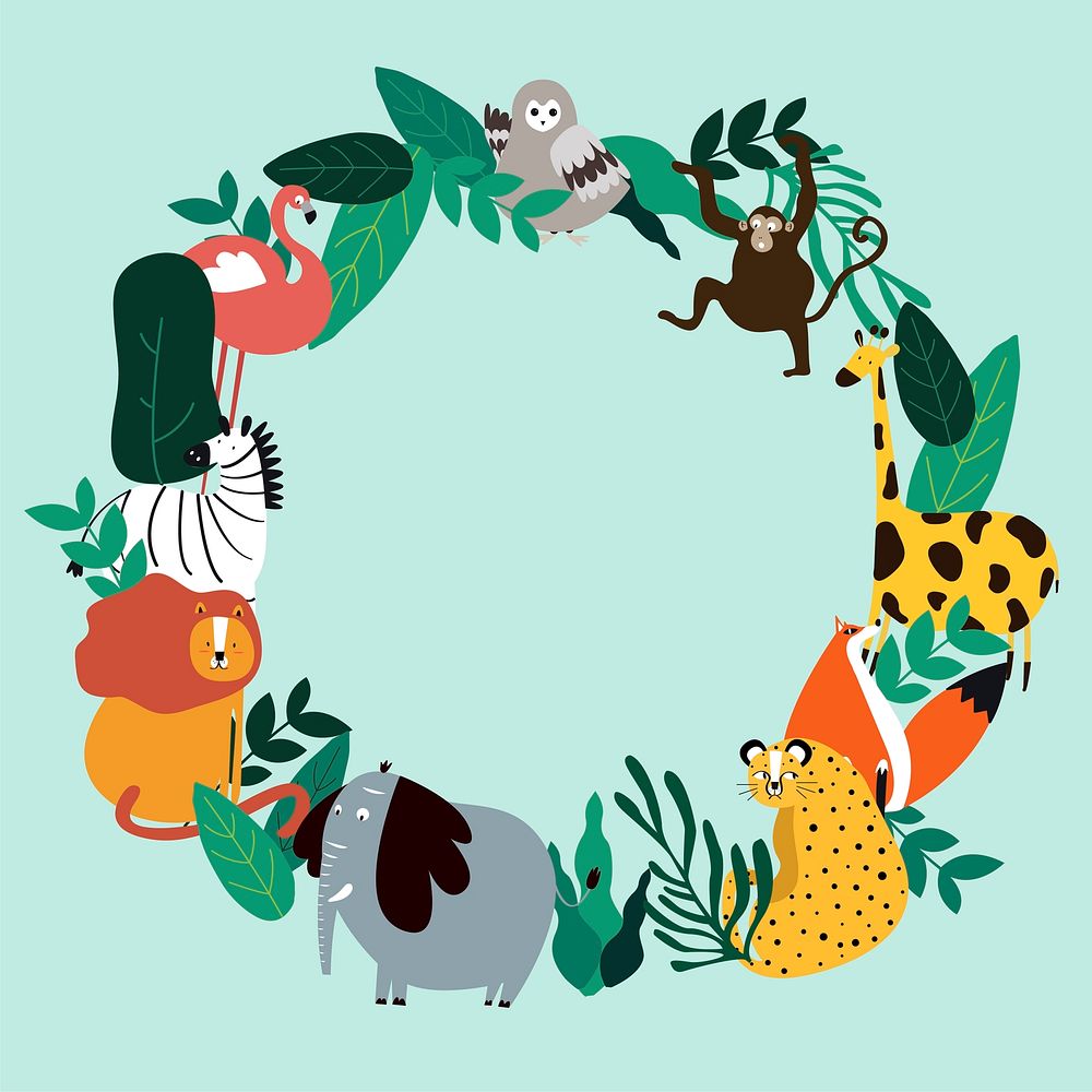 Animals theme template vector illustration | Premium Vector - rawpixel