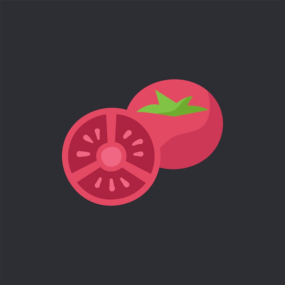 Fresh red tomatoes food vector
