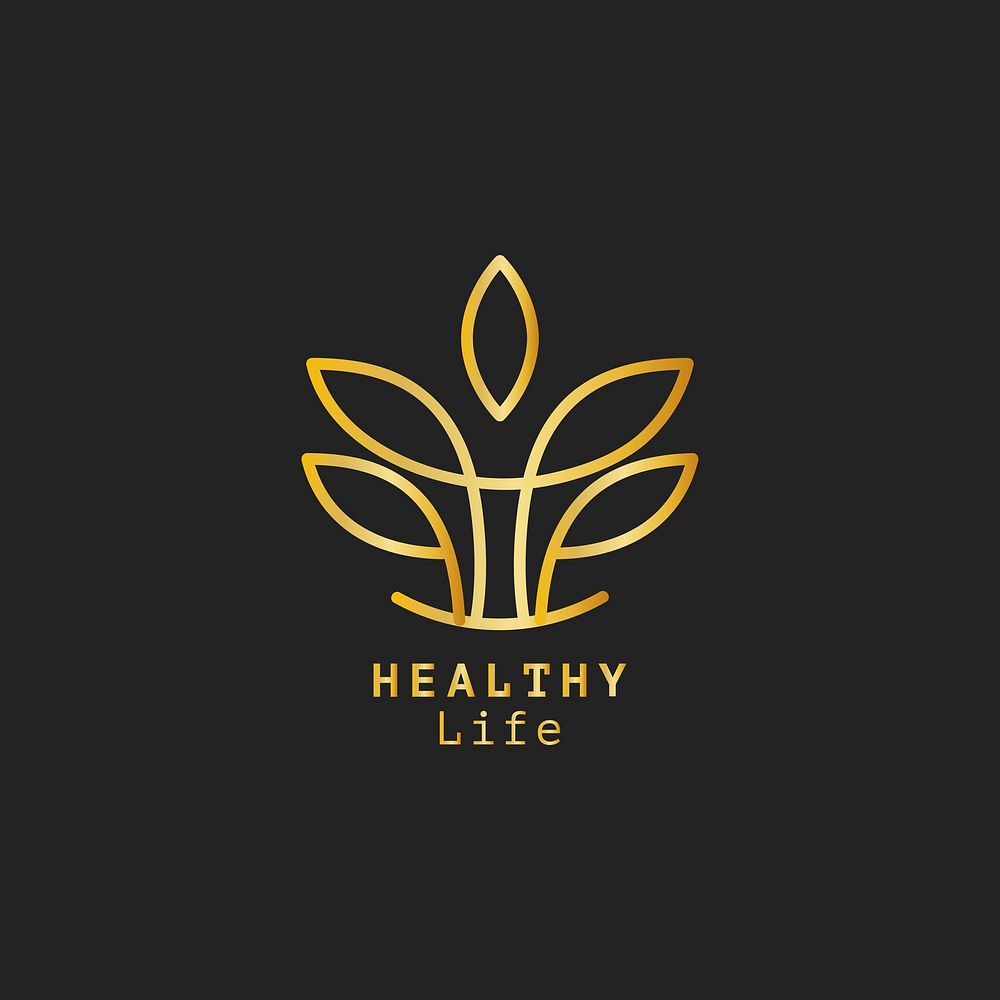 Healthy life design logo vector
