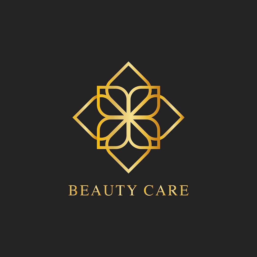 Beauty care design logo vector