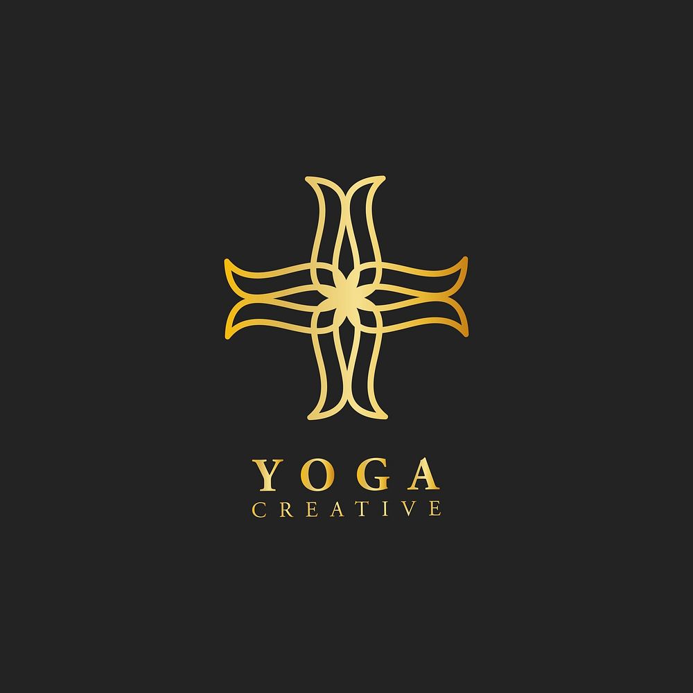 Yoga creative design logo vector