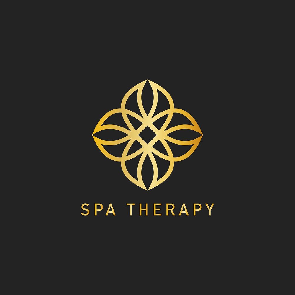 Spa therapy design logo vector