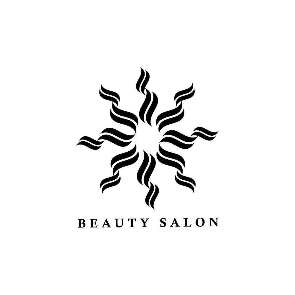 Beauty salon branding logo illustration