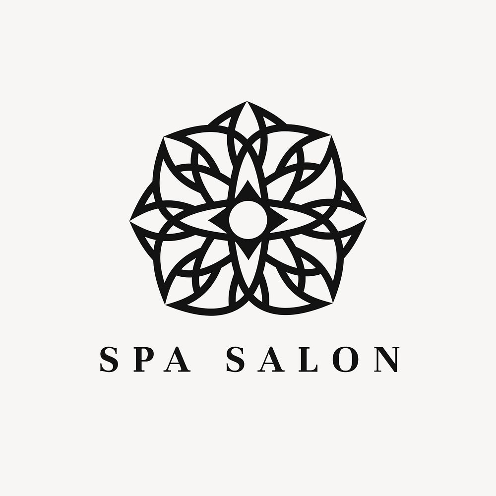 Beauty spa logo template, modern creative design psd